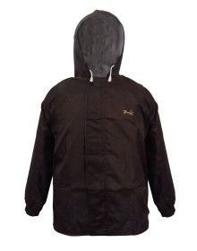 mens challenger raincoat set with carry bag brown